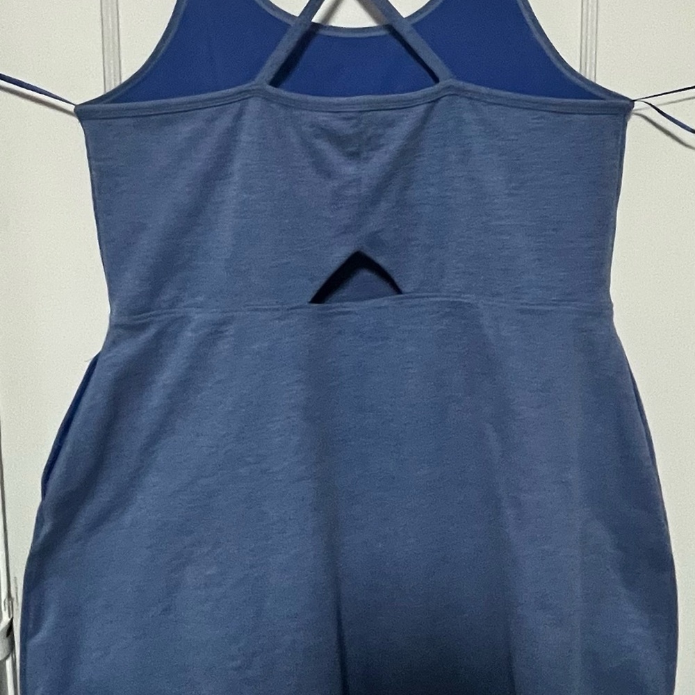 Women's Blue Athletic Dress - Picture 3 of 4